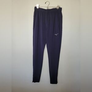 Mizuno Navy Blue Alpha Quest Trainer Active Tapered Long Pants SZ M